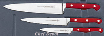 Mundial Red Forged Cutlery Set