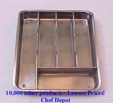 Stainless Steel Flatware Tray