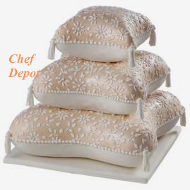 Pillow 3 tier Wedding Cake Ideas