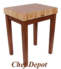 Cherry Stain Gourmet Block Cart