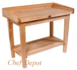 White House Table, used by the Chefs in the White House kitchen, pictured without baskets