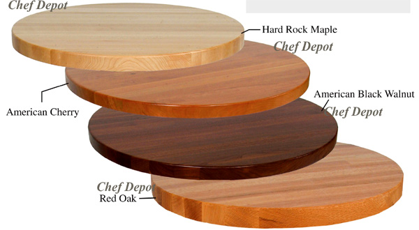 round table tops wood