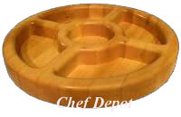Chop & Serve Round Maple Cutting Board