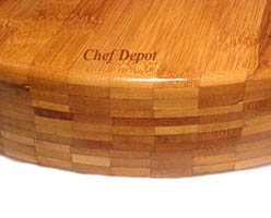 Chef Depot Round Bamboo Cutting Board