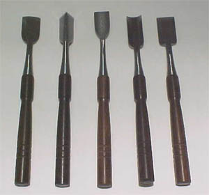 Ice Chisels - View of Chisel Heads
