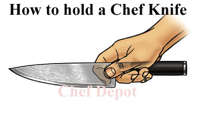 Correct way to hold a knife