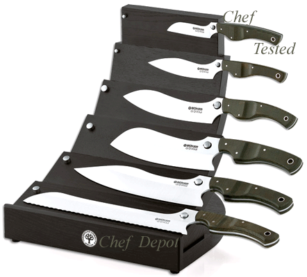 Boker GORM knives with Magnet Knife Block