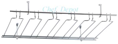 Actual Product - Chrome Stemware Rack