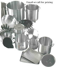 Heavy Duty Aluminum & Stainless Steel Pots