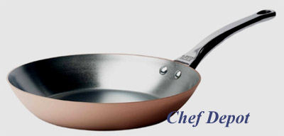 Heavy Duty Copper and Stainless Steel Fry Pan
