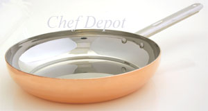 Heavy Duty Copper Tri Ply Saute Pan