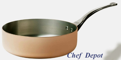 Heavy Duty Copper and Stainless Steel Saute Pan