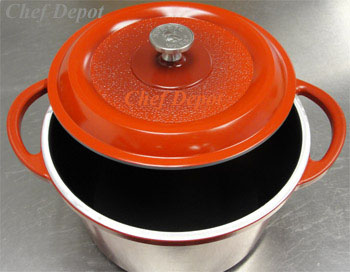 USA red gray black cast dutch ovens