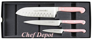 Mundial Pink Knife Set
