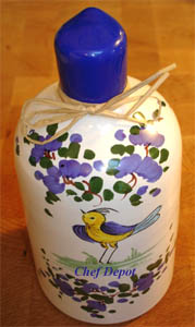 Handpainted Italian Ceramic Bottle with Reserve Extra Virgin Olive Oil 600 ml.