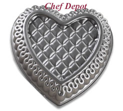 Quilted Heart Pan - made in the USA