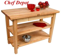 Reviews are in - John Boos Country Table with 2 shelves - 5 star ratings from all