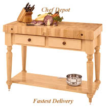 Cucina Rustica Table with shelf