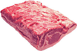 Bottom view of quality Beef Strip Loin