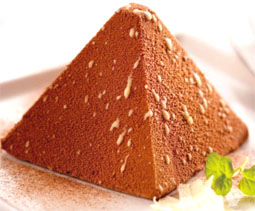 molded chocolate mousse