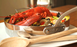 Live Maine Lobster with Paella