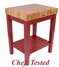 Barn Red Gourmet Block Cart