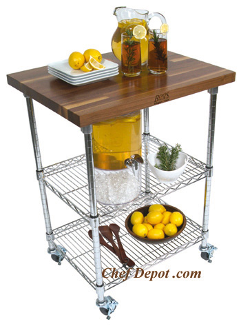 Walnut Pantry Cart