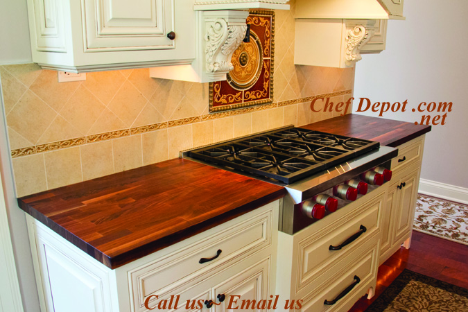 Edge Grain Blended Walnut Kitchen Counter Top