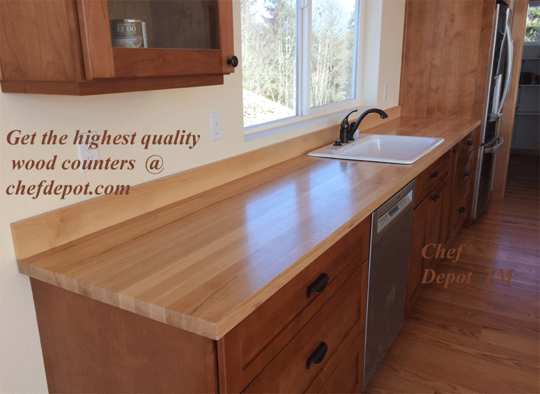 Solid USA hardwood Counter Tops