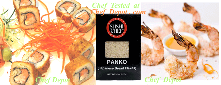 pank breading for making sushi rolls and pank breaded shrimp