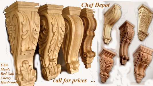 USA Hardwood Corbel Supports