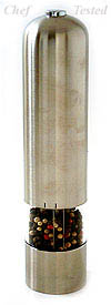 Battery Powered Pepper Mill - Solid Stainless Steel