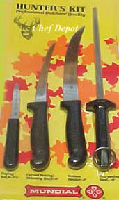 4 Piece Hunters Butchering Set