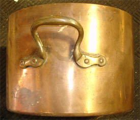 old copper pot