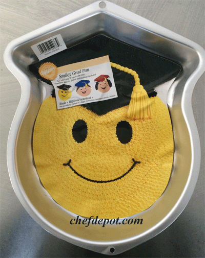 Wilton Smiley Grad Cake Pan