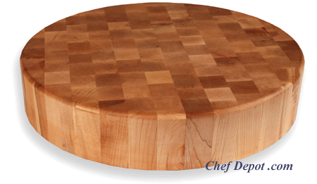 Chef Depot Round Maple Cutting Board