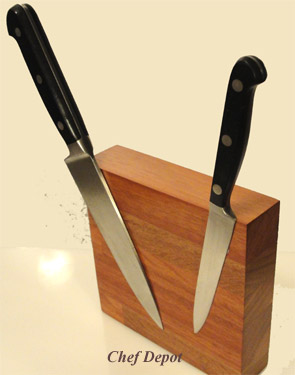 Small Compact Modern Knife Block