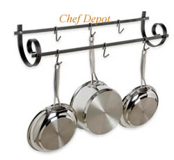 Scrolling Design Pot Rack