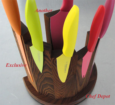 Modern Knife Block with KAI knives