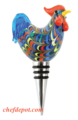 Chicken Rooster Bottle Stopper